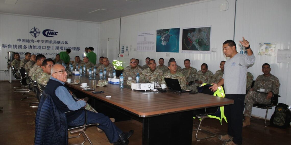 Visita de estudio a Cosco Shipping Ports Chancay Perú a cargo del Programa de Alto Mando del Ejército