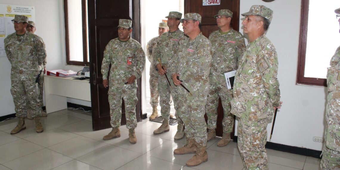 El Inspector General del Ejército realizó la visita de Inspección a la ESGE-EPG