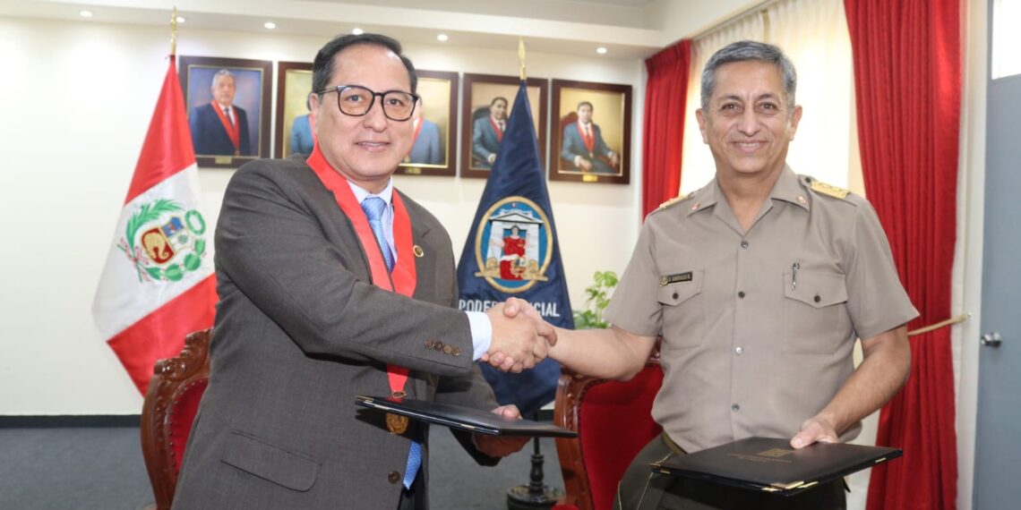 La Escuela Superior de Guerra del Ejército – Escuela de Postgrado logró firmar un convenio con la Corte Superior de Justicia de Lima Sur – Escuela Judicial.