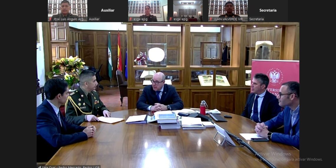 Escuela Superior de Guerra del Ejército – Escuela de Post Grado, Convenio Marco con la Universidad de Granada del Reino de España.