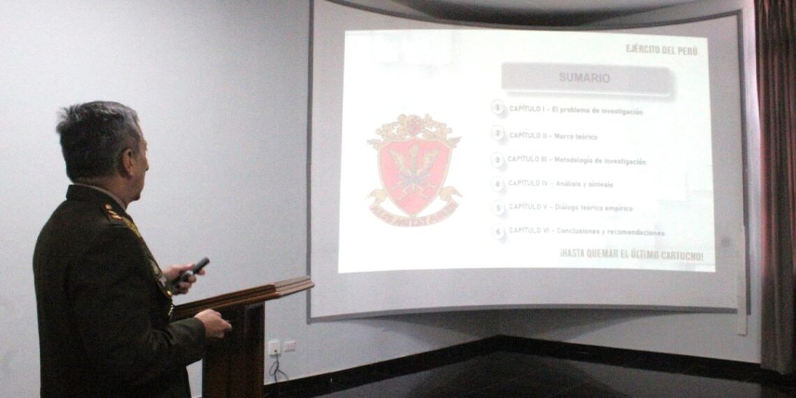 Sustentación de tesis en la Escuela Superior de Guerra del Ejército – EPG