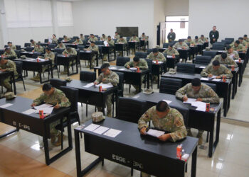 Posulantes a la XIV Maestría en Ciencias Militares rinden examen psicotécnico