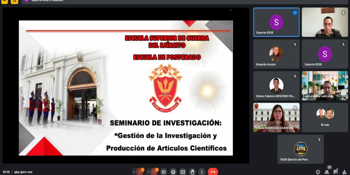 Seminario de Investigación: “Gestión de la Investigación y Producción de Artículos Científicos”