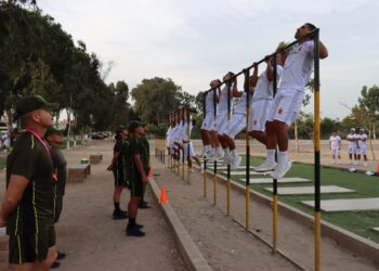 Inició test de aptitud física para los oficiales alumnos del ESGE-EPG
