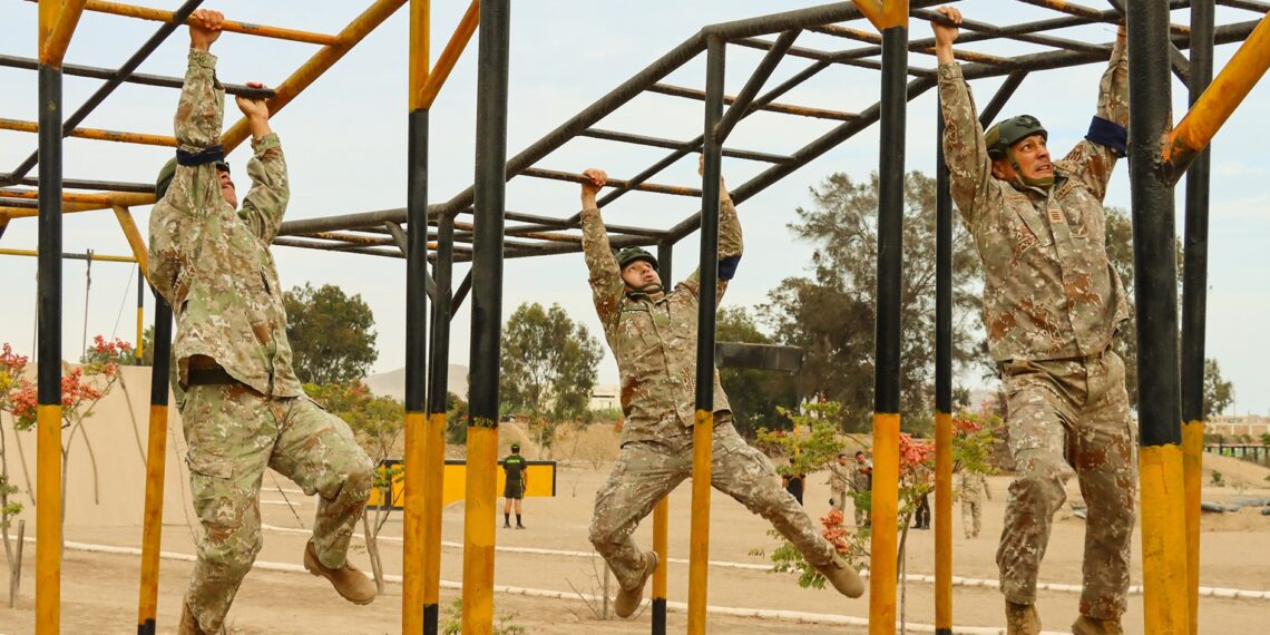 Segunda parte del test de aptitud física a oficiales alumnos de la ESGE-EPG