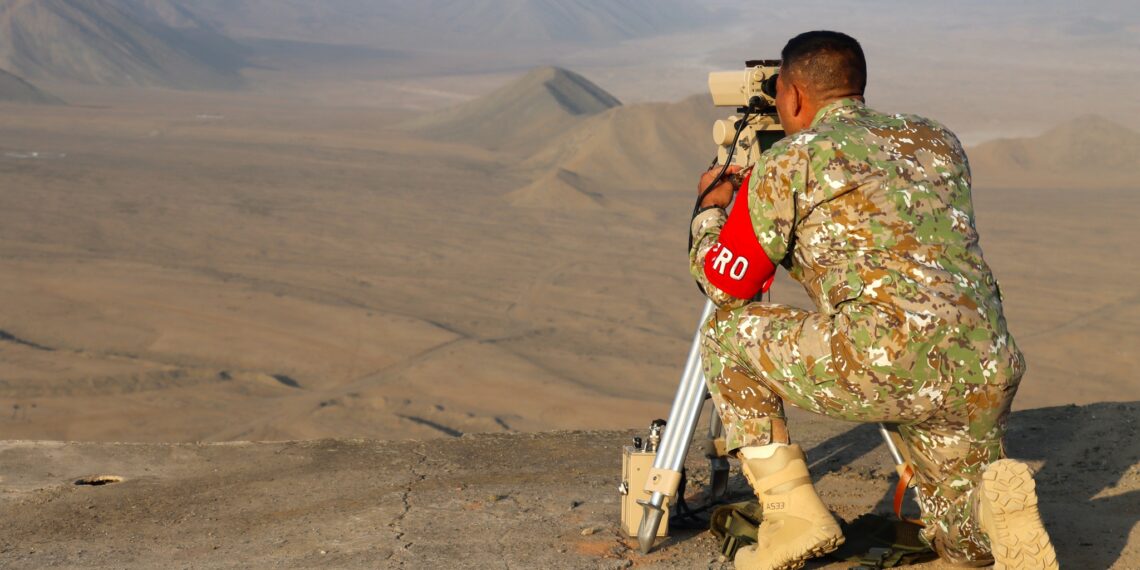 Autoridades del COEDE y de la ESGE-EPG verificaron ejercicio de tiro de Artillería y Estada de Vivac en la Región Cruz de Hueso