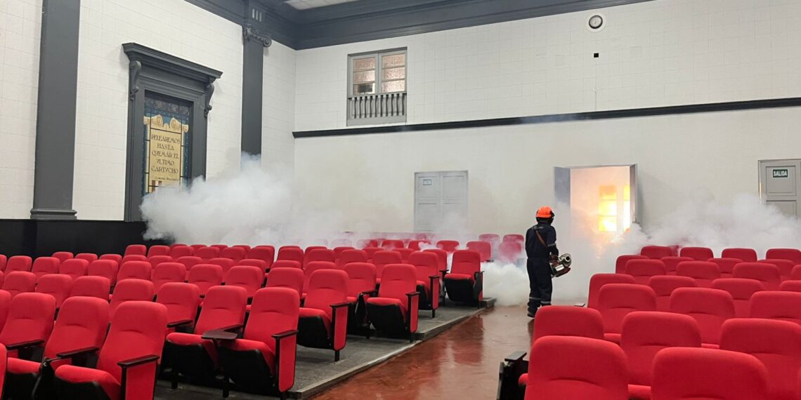 Escuela Superior de Guerra del Ejército – Escuela de Posgrado  realiza jornada integral de fumigación en sus instalaciones