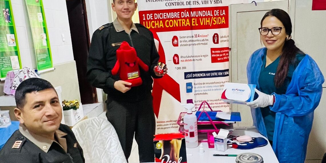 Centro de salud de la Centro de Salud de la Escuela Superior de Guerra del Ejército lleva a cabo con éxito una jornada de descarte de VIH, dirigida tanto a los alumnos como al personal de la planta orgánica