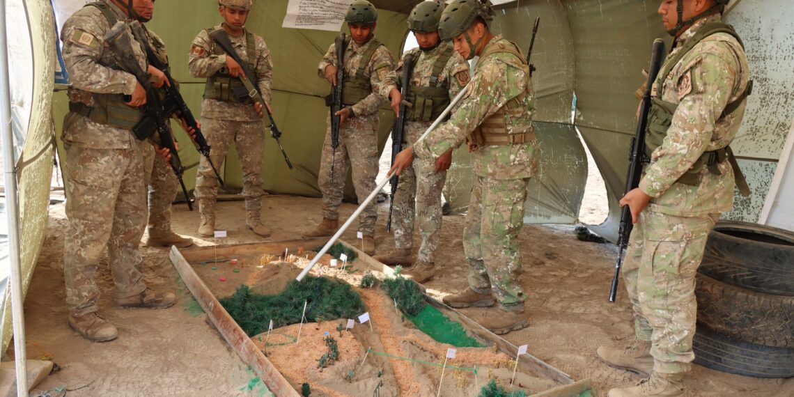 ESGE-EPG verificó in situ el segundo día del planeamiento y ejecución de la asignatura de operaciones contraterroristas