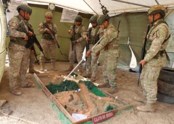 ESGE-EPG verificó in situ el segundo día del planeamiento y ejecución de la asignatura de operaciones contraterroristas