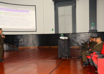 Charla infomativa sobre la Ley del Régimen Disciplinario de las Fuerzas Armadas al personal de la planta orgánica de la ESGE-EPG