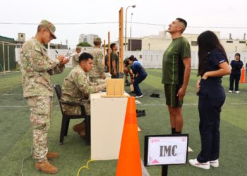 ESGE-EPG realizó diagnóstico de IMC a oficiales alumnos del XIV DTEMA