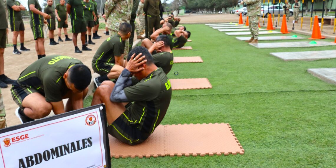 ESGE-EPG rindió la primera parte del test de capacidad física como parte de la verificación anual de la Inspectoría del (COEDE)