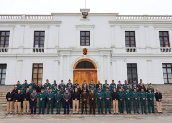 La ESGE-EPG recibe visita de los integrantes del CCEM de la Escuela Superior de Guerra de Colombia “General Rafael Reyes Prieto”