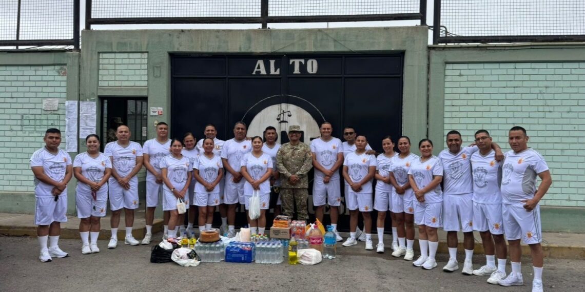 Alumnos del DTEMA impulsan solidaridad con donación al penal militar “Virgen de las Mercedes”