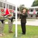 ESGE-EPG en ceremonia de izamiento del Pabellón Nacional rinde reconocimiento al personal ascendido al grado inmediato superior