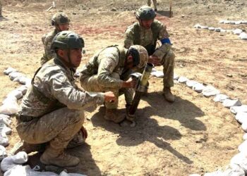 ESGE-EPG verifica instrucción a tenientes en operaciones contraterroristas en la Región Cruz de Hueso