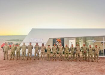 Grupo de estudio del LXXI PCEM fortalece su preparación operacional en la 6a Brigada Blindada realizó una visita académica al Agrupamiento Antitanque “Cazadores” N° 3