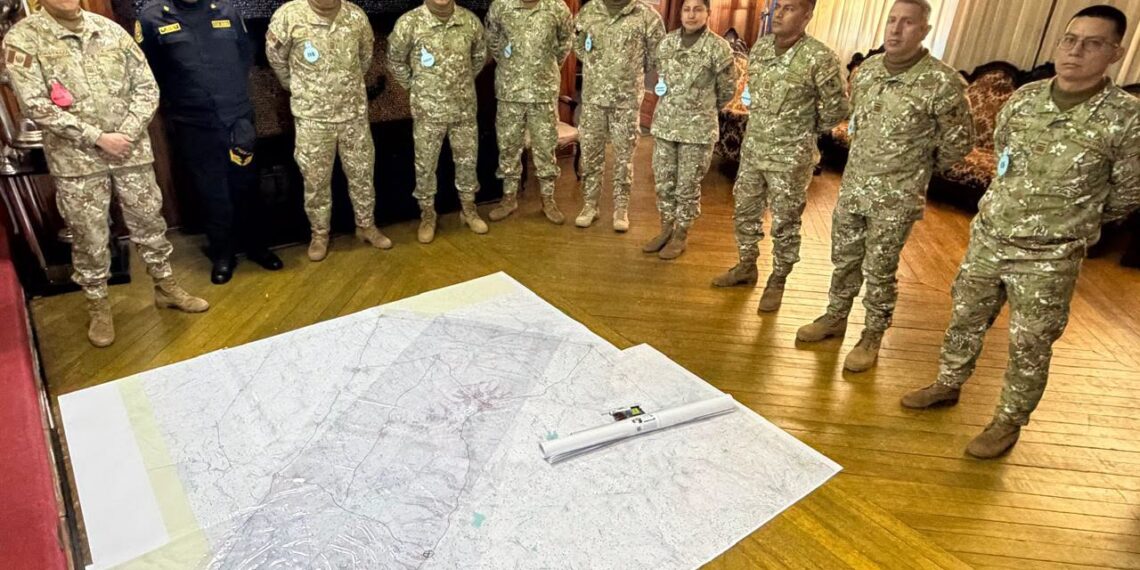 Grupo de estudio del LXXI PCEM fortalece sus capacidades de análisis del terreno en la 4ta Brigada de Montaña en la guarnición de Puno