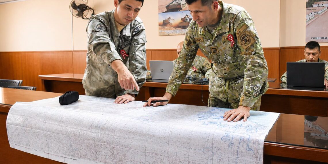 Grupo de estudio del LXXI PCEM fortalece sus capacidades de análisis del terreno en la 3ra Brigada de Caballería en Tacna